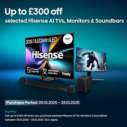 📺 Hisense 43” 4K Ultra HD Smart TV – Precision, Power & Perfection